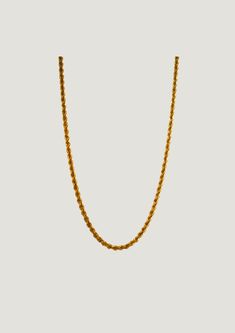 Solid 18k Gold Rope Chain. Chain length: 23.5" Long 14k Yellow Gold Chain Necklace, Long Yellow Gold 14k Chain Necklace, Formal Rope Chain Necklace, Yellow Gold Long Chain Necklace Tarnish Resistant, Formal Yellow Gold Chain Necklace, Tarnish Resistant, Gold-tone Rope Chain Jewelry For Formal Occasions, Formal Yellow Gold Tarnish-resistant Chain Necklace, Elegant Gold Rope Chain Necklace For Formal Occasions, Formal Tarnish-resistant Yellow Gold Chain Necklace