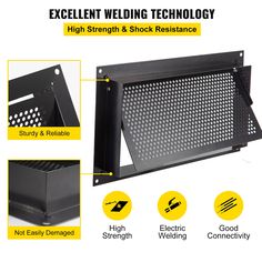 8 inch Height x 16 inch Width Crawl Space Flood Vent: The flood vent features zinc-coated steel and surface paint treatment to resist corrosion and damage from impact; Adding the crawl space flood vent to foundation walls provides a means that permit the automatic entry and exit of floodwaters which protects your foundation and reduces your flood risk; It may lead to a much lower insurance premium for your home; This foundation flood vent is surface mounted over the foundation opening and is usa Crawl Space Vents, Brand Introduction, Welding Technology, Flood Damage, Flood Insurance, Best Foundation, Black Wall, Black Walls, Wall Color