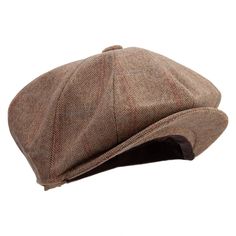 Men's 8 Panel Newsboy CapMade of 60% Wool and 40% Polyester.One size fits most.Fitting up to XL.Has 8 panel.Has 1 brass snap on front brim.Adjustable 2 buttons snaps in the back.Adult/Man.A great hat for any cold weather event or any casual evening.7.5(W) X 10(L) X 5(H) inches.All Seasons.Hand Wash.Imported. Cheap Men's Newsboy Cap, Cheap Adjustable Solid Color Newsboy Cap, Adjustable Brown 5-panel Baseball Cap, Brown Cotton Six-panel Snapback Hat, Brown Adjustable 5-panel Snapback Hat, Cap Mens, Casual Evening, Big Hat, Newsboy Cap