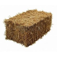 a bale of hay on a white background