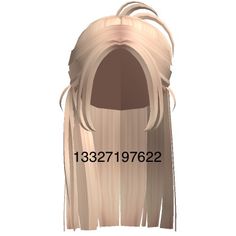 an image of a wig with long blonde hair