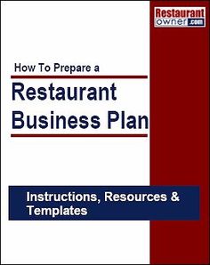 how to prepare a restaurant business plan instructions, resources & templates