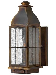 an outdoor wall light with two lights on it