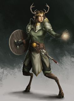 ArtStation - Clover Satyr Fantasy Art, Dnd Npc, Time Painting, Soldier, Fantasy Art, Art Design, Entertainment