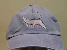 MANTA RAY Hat  One Embroidered Wildlife Cap  Price Beach College, Embroidery Apparel, Embroider Ideas, Marine Wildlife, Female Marines, How To Wash Hats, College Room, Bear Hat