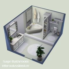 a bathroom with a sink, toilet and bathtub in the middle of it is shown