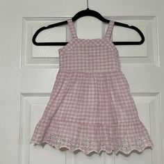 Cat And Jack Gingham Dress Nwt Cute Spring Plaid Dress, Cute Plaid Cotton Dress For Spring, Cute Cotton Plaid Dress For Spring, Cute Spring Gingham Plaid Dress, Cute Ruffled Plaid Dress For Spring, Cute Plaid Sleeveless Dress, Cute Sleeveless Plaid Dress, Plaid Cotton Dress For Playtime, Cute Sleeveless Spring Plaid Dress