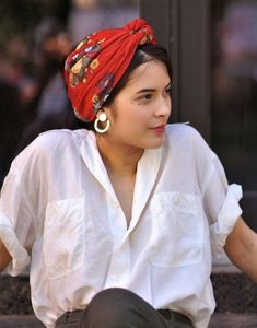 Turban Mode, Donne Calve, Moda Curvy, Mode Retro, Hair Scarf Styles, Mode Turban, Balayage Blonde, Head Scarf Styles, Turban Style