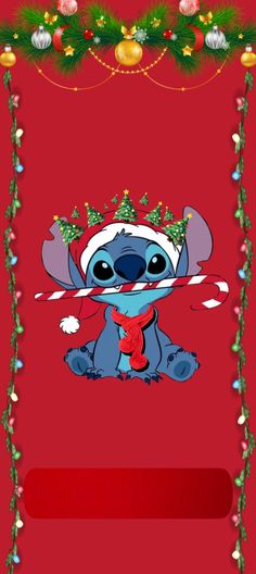 a christmas card with stitch stitch stitch stitch stitch stitch stitch stitch stitch stitch stitch stitch stitch stitch