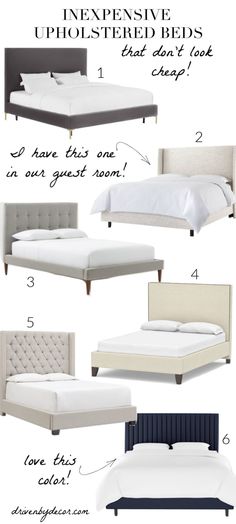 different types of bed frames and headboards with text that says, how to choose the right