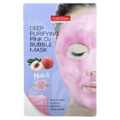 Skin Solutions Deep Cleansing Clarifying Nourishing Sebum Control "This wash-off sheet mask generates abundant O2 bubbles to remove impurities, dead skin, and sebums to brighten your skin tone and cleanse your skin." Peach Extract cleanses and purifies the dull skin, and Superfood 10 Complex provides vitality and energy to the weary skin of everyday life and helps to create a lively skin. It is a wash-off type deep cleansing mask sheet that effectively removes unnecessary dead skin, excess sebum Bubble Mask, Turmeric Face Mask, Cleansing Mask, Face Sheet Mask, Beauty Mask, Dry Face, Foam Cleanser, Sheet Mask, Deep Cleansing