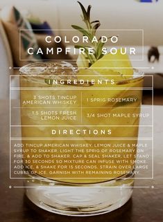 the colorado campfire sour cocktail recipe