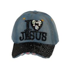 A fashionable and faith-filled accessory for any stylish woman! This hat is designed with both style and spiritual significance in mind, making it the perfect addition to your wardrobe. Crafted from high-quality materials, this hat features a shimmering glitter finish and bold I Love Jesus" statement that will catch the eye and express your love for your faith. The hat design provides ample sun protection and coverage, making it ideal for outdoor activities, religious events, or just a casual da I Love Jesus, Crystal Pattern, Hat Design, Love Jesus, Baseball Hat, Hat Designs, Cloth Bags, Black Denim, Crystal Rhinestone