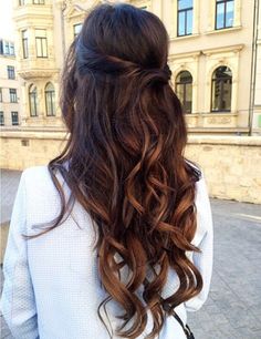 We love how Yassin has styled her Ombre Chestnut Luxy Hair Extensions in this gorgeous half updo. | This is the perfect effortless look for a special occasion! Photo taken by: https://instagram.com/yassiinlovewith/ Luxy Hair Extensions, Twisted Hair, Luxy Hair, Wedding Hair Down, Long Wavy Hair, Prom Hairstyles, Long Straight Hair, Half Up Hair, Wedding Hair And Makeup