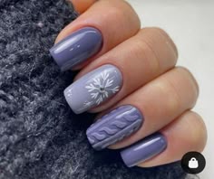 Sweater Weather Nails, Weather Nails, Christmas Gel Nails, Sweater Nails, Purple Nail, Glow Nails, Nail Art Designs Videos, Xmas Nails, Christmas Nail Designs