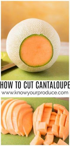 how to cut cantaloupe in half