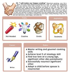 an info sheet describing the different types of writing and crafts for kids to use on their own