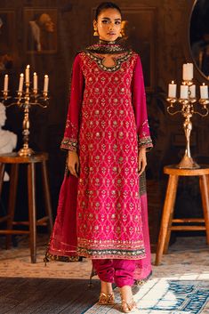 Pareesa (Three Piece) - Restocked – Zaaviay Global Pakistani Eid Dresses, Silk Pant, Designer Party Dresses, Wedding Types, Shirt Trouser, Gota Work, Desi Outfits, Eid Dresses, Wedding Party Dress