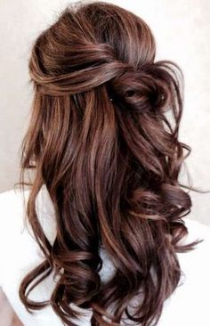 Half Pony Hairstyles, Half Pony, Babylights Hair, Pony Hairstyles, Simple Wedding Hairstyles, Gorgeous Hair Color, Side Hairstyles