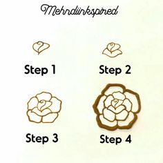 the instructions for how to make a wooden flower