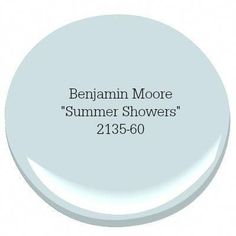 a white paint color with the words, behanm moore summer showers on it