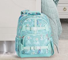 Mackenzie Aqua Disney Frozen Backpacks Frozen Bedding, Frozen Quilt, Mermaid Backpack, Frozen Bag, Frozen Kids, Marvel Kids, Frozen Princess, Toddler Backpack, Kids Beach Towels