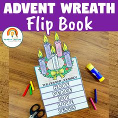 an activity book for children to learn how to write and draw the word flip book