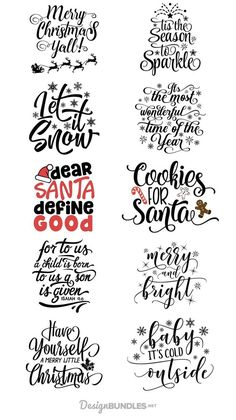 christmas lettering and calligraphy for the holiday season