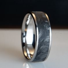 titanium and forged carbon fiber ring Mens Wedding Rings Titanium, Koa Wood Ring, Forged Carbon Fiber, Marble Rings, Carbon Fiber Rings, Titanium Rings For Men, Barrel Rings, Antler Ring, Black Wedding Band