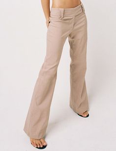 KITTIE PANTS - TAN – Tiger Mist Neutral Pants, Cute Professional Outfits, Taupe Colour, Ibiza Outfits, Shop Pants, Low Rise Pants, Tan Pants, Tiger Mist, Professional Outfits