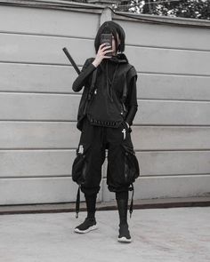 Techwear Fashion, Cyberpunk Clothes, Cyberpunk Fashion, Futuristic Fashion, Tech Fashion, Dark Wear