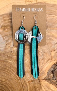 Adjustable Southwestern Black Earrings, Adjustable Turquoise Concho Earrings, Spirit Names, Southern Jewelry, Cricut Earrings, Fork Jewelry, Leather Jewelry Making, Diy Leather Earrings, Leather Jewelry Diy