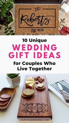 the wedding gift ideas for couples who live together are so cute and easy to make