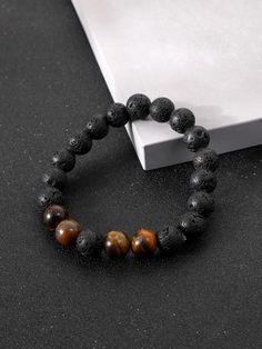 Bead Accessories, Stone Bead Jewelry, Beaded Accessories, Male Fashion, Fashion Styles, Stone Beads, Necklaces Bracelets