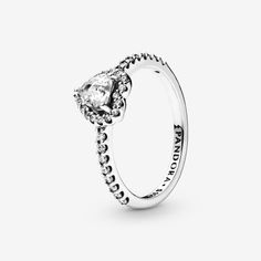 Pandora Elevated Heart Ring, Elevated Heart Ring, Cute Promise Rings, Pandora Heart, Silver Heart Ring, Pandora Hearts, Pandora Rings, Pandora Silver, Jewellery Uk