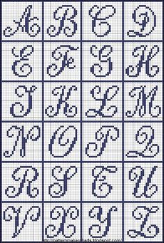 cross stitch alphabets with numbers and letters