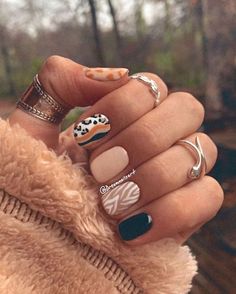 October Nails, Smink Inspiration, Nails 2021, Brown Fall