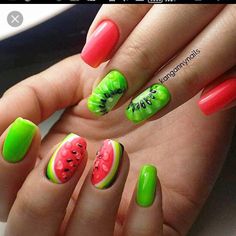 Идеи дизайна ногтей - фото,видео,уроки,маникюр! Summer Nail Art Ideas, Fun Manicure, Summer Nail Art, Best Nail Art Designs