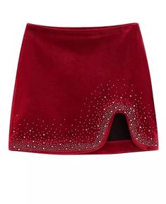 Light up the room with this sequined mini skirt made from a comfy velvet fabric. Its slim and asymmetrical design flatters your natural waistline, adding a touch of chic to your casual style. Non-stretch and solid, this skirt won't lose its shape, making it perfect for all-day wear. (Get ready to shine, ladies!) Twilly Scarf, Velvet Mini Skirt, Asymmetrical Design, Mini Dresses Summer, 50's Dress, Mini Dress With Sleeves, To Shine, Skirts For Sale, Bodycon Mini Dress