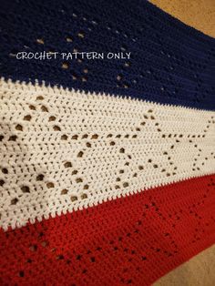 the crochet pattern only is for this afghan