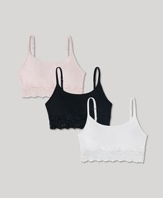 lace smooth cup bralette 3-pack. Super soft organic women's Lace Smooth Cup Bralette 3-Pack from Wear PACT. Fair Trade Factory. Organic Cleaning Products, Personal Marketing, Women Lace, Fair Trade, Bralette, Wish List, Organic Cotton, Lace, Clothes