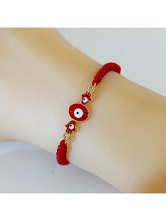 1pc Evil Eye Hamsa Hand Beaded Bracelet, Red Braid Rope & Eye Detail Handmade Adjustable Woven Wristband, Suitable For Women's Daily Wear     Zinc Alloy     Women Fashion Jewelry, size features are:Bust: ,Length: ,Sleeve Length: Braid Rope, Hamsa Evil Eye, Eye Detail, Evil Eye Hamsa, Eye Details, Red Rope, Eye Bracelet, String Bracelet, Watches Women Fashion