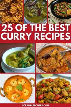 25 of the best curry recipes from scratch to table, with pictures of different dishes