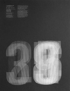 an abstract black and white photo with the number eighty eight