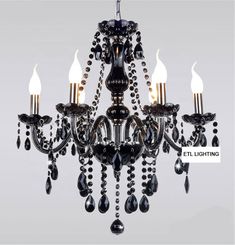 Material: Black Crystals and Metal Light Source: E14 Bulbs Not Included Warranty(Year): 120 Day Warranty Color: Black Crystals, Glass and Chrome Base Base Stype: E14 Quantity of glass arms: 4-6-8-10-15-18 Voltage: 110-240V Irradiated Area: 5-30M*2 Certificate: CE Application: Residential Homes, Bedrooms, Villas, Hotels, Shopping Malls, Restaurants, Bars, Clubs, Cafes. Custom Made: Home Décor Chandelier Type: Black Crystal Chandelier Swag Chandelier, Candelabra Chandeliers, Chandelier Black, Classic Lighting