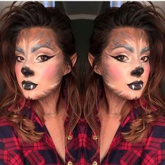 Wolf Costume Women, Big Bad Wolf Costume, Werewolf Makeup, Wolf Makeup, Halloween Wolf, Halloween Werewolf, Werewolf Costume, Halloweenský Makeup, Wolf Costume