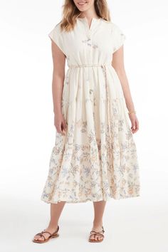 Defined by a soft floral motif that imbues a delicate warmth, this tiered, billowing piece compliments the feminine frame. Exquisite detail and gentle glamor make this dress a truly timeless choice for formal wear. Tiered Midi Dress, Soft Floral, Tiered Maxi Dress, Floral Motif, Formal Wear, Final Sale, Midi Dress, Maxi Dress