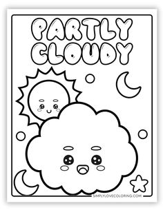 Free weather coloring pages are the perfect activity for homeschooling, classrooms, teachers, kids' activities, and educational activities. Preschool Classroom Themes, Fun Printables For Kids, Weather Activities Preschool, Toddler Math, Weather Chart, Free Kids Coloring Pages, Kindergarten Worksheets Free Printables