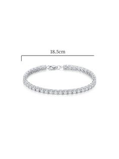 Con un estándar de perfección, este brazalete de tenis CZ con circonitas cúbicas de talla princesa brillante es fiel a la moda y es una gran adición a cualquier atuendo y conjunto. Perfecta para bodas, cumpleaños y regalos de Navidad, esta pulsera pertenece a todas las colecciones de joyería.
Magnífico brazalete de tenis CZ con circonitas cúbicas de corte princesa para un toque de belleza radiante. El Zirconia es a la vez vibrante en color y sofisticado en diseño. Esta es realmente una pieza imp Blood Diamond, Diamond Bracelets, Tennis Bracelet, Princess Cut, Arm Band, Lab Grown Diamonds, Round Cut, Sterling Silver Jewelry, Natural Diamonds