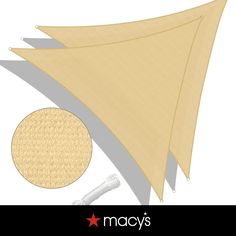 three pieces of wood are shown next to each other with the words macy's on it